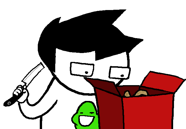 john opens a box